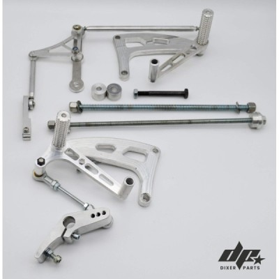 Front sets – driver’s footrest – Honda CX500 cafe racer scrambler-silver