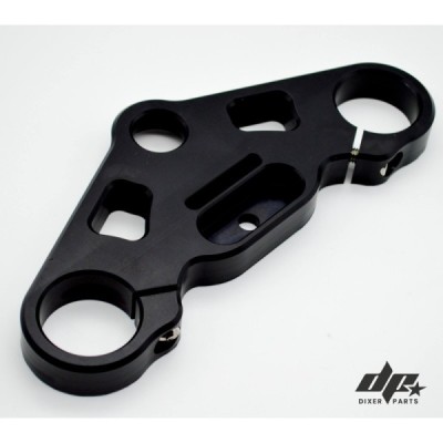 Upper triple tree clamp (yoke) BMW K75 K100 RS RT LT (82-91) cafe racer -Mini+Motosign Mini LED (black)