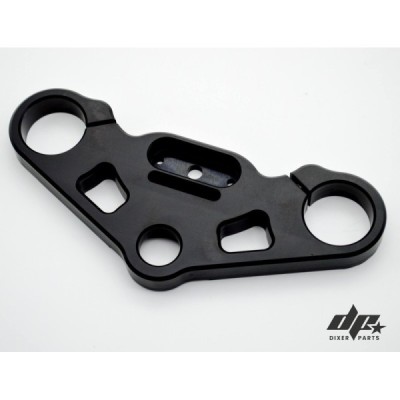 Upper triple tree clamp (yoke) BMW K75 K100 RS RT LT (82-91) cafe racer -Mini+Motosign Mini LED (black)