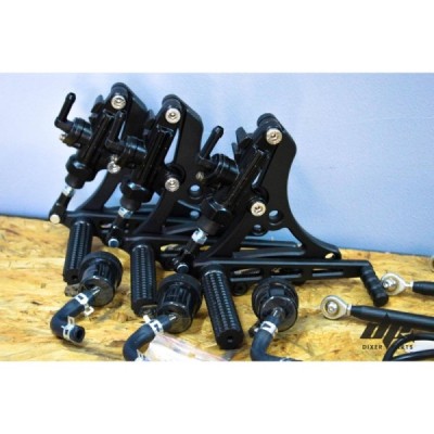 Black front sets – driver’s footrest Honda CB 750 RC42 (92-00) cafe racer scrambler