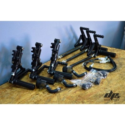 Black front sets – driver’s footrest Honda CB 750 RC42 (92-00) cafe racer scrambler