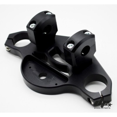 Upper triple tree clamp (yoke) BMW K75 K100 (82-89) cafe racer PRO +RISERS