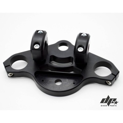 Upper triple tree clamp (yoke) BMW K75 K100 (82-89) cafe racer PRO +RISERS