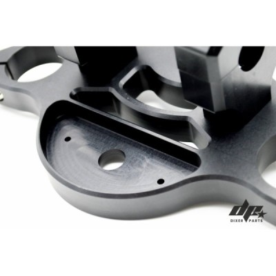 Upper triple tree clamp (yoke) BMW K75 K100 (82-89) cafe racer PRO +RISERS