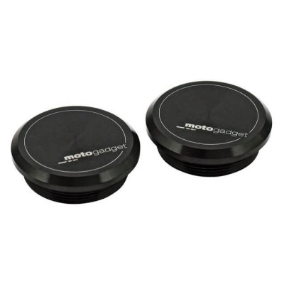 Motogadget mo.grip cap MG (2 pcs. endcaps with logo) BLACK (4000402)