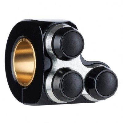 Motogadget mo.switch basic 3 left BLACK/SILVER INLAY (4004022)