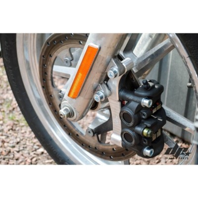 Upgrades calipers adapters kit Nissin Tokico-108mm Harley Davidson Dyna (06-17) +calipers
