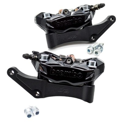 Upgrades calipers adapters kit Brembo-100mm Harley Davidson Dyna Softail Touring +calipers
