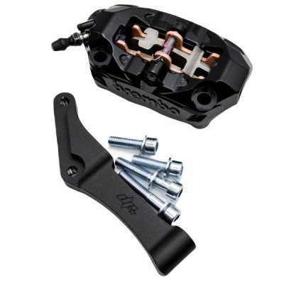 Upgrades calipers adapters kit Brembo-100mm Harley Davidson Dyna Softail Touring+left caliper