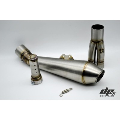 Exhaust Muffler 4in1 Collector +db Killer BMW K100 K1100 Cafe Racer Tail Pipes