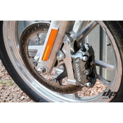 Upgrades calipers adapters bracket Brembo-100mm Harley Davidson Dyna Softail Touring left+right