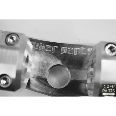Reinforced upper triple tree clamp + 28,6mm risers Kawasaki ZX6R 636 (13-23) stunt