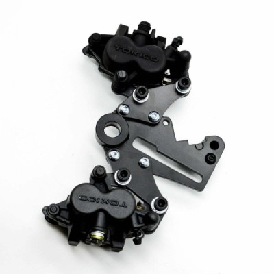 Left handbrake caliper bracket for KTM Husqvarna +2x caliper (25mm) SX XC SX-F TPI SMR XC-F FE TE FC FS TC FX TX 125 150 250 300