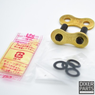 DID RIVET CONNECTING LINK DID 520VX2 GOLD G&B-ZJ