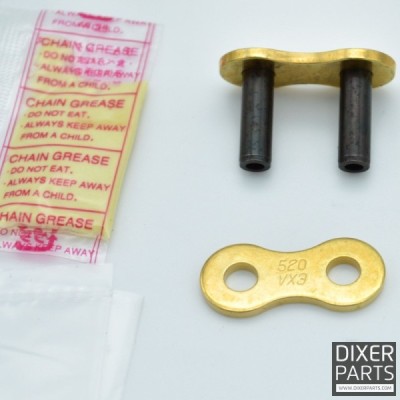 DID RIVET CONNECTING LINK DID 520VX3 GOLD G&B-ZJ