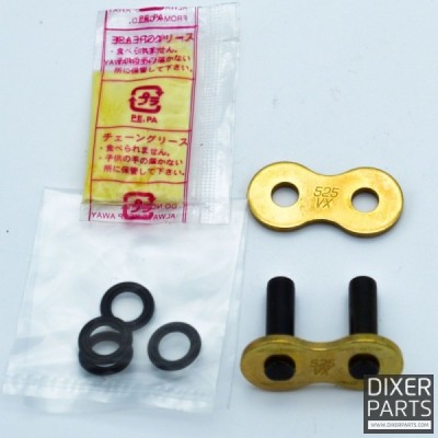 DID RIVET CONNECTING LINK DID 525VX GOLD G&B-ZJ
