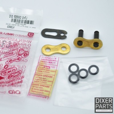 DID CLIP CONNECTING LINK DID 520VX3 GOLD G&B-FJ