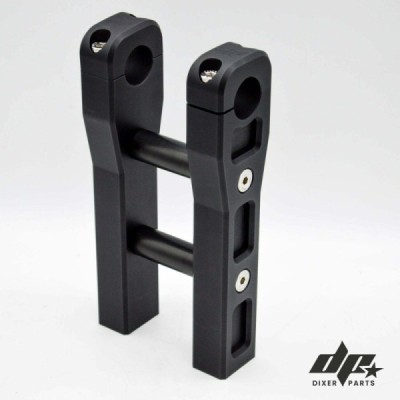 Aluminum Risers 8″ Handlebar Attachment 28,6 mm Davidson Dyna Sportster FLT -Black