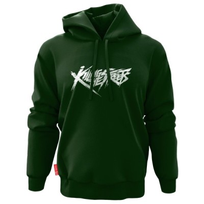 Hoodie KTS Killing The Streets V2 Green (L) for Motorcyclist Stunt