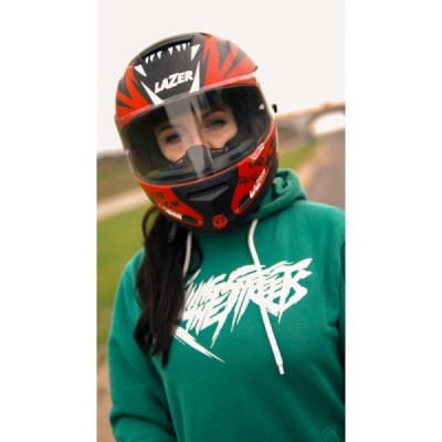 Hoodie KTS Killing The Streets V2 Green (L) for Motorcyclist Stunt