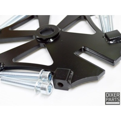 Handbrake bracket for Kawasaki ZX6-R 636 ABS (13-23) 300 mm 3x radial stunt