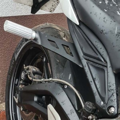 Rear sets – footrests pegs subcage Triumph Street Triple 765 660 (2017-2023) stunt