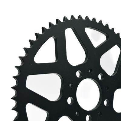 Steel sprocket 55t 530 Harley Davidson Dyna FXD Glide Sportster 883 1200 1450 1600 stunt club style
