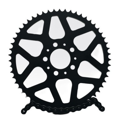 Steel sprocket 55t 530 Harley Davidson Dyna FXD Glide Sportster 883 1200 1450 1600 stunt club style