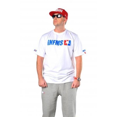 T-SHIRT INFMS CLASSIC – WHITE – Infamous Team Infms Stunt +Stickers