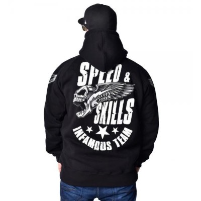 HOODIE SPEED & SKILLS HOODIE BLACK – Infamous Team Infms Stunt +Stickers
