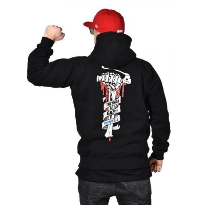 HOODIE TRZYMAJ GAZ BLACK | GREY – Infamous Team Infms Stunt +Stickers
