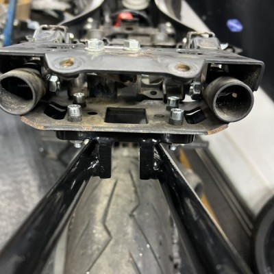 Steel scrape bar – 12 o’clock Yamaha MT07 MT-07 (2014-2022) titan stunt