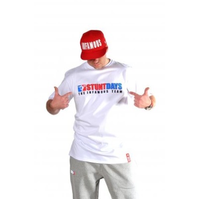 T-SHIRT STUNT DAYS – WHITE – Infamous Team Infms Stunt +Stickers