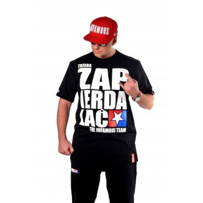 T-SHIRT TRZEBA ZAPIERDALAĆ – BLACK | GREY | RED | WHITE – Infamous Team Infms Stunt STICKERS