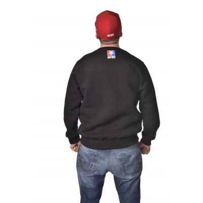 CREWNECK SWEATSHIRT TRZEBA ZAPIERDALAĆ BLACK | GREY – Infamous Team Infms Stunt STICKERS
