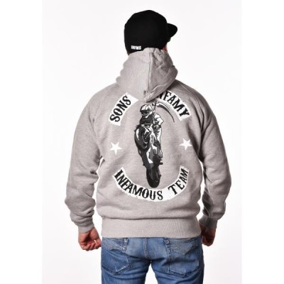 HOODIE SONS OF INFAMY BLACK | GREY – Infamous Team Infms Stunt STICKERS