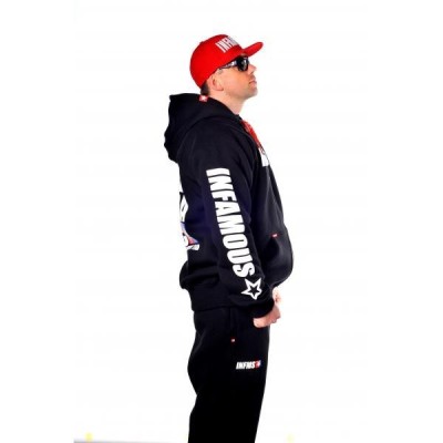 HOODIE ZIP INFAMOUS BLACK – Infamous Team Infms Stunt STICKERS