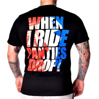 T-SHIRT WHEN I RIDE – BLACK – Infamous Team Infms Stunt STICKERS