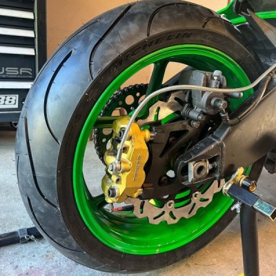 Rotor Brake Disc Handbrake Stunt 300 mm Kawasaki Z750 (2007-2010) Radial Dual Left