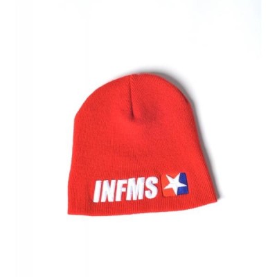 Winter SHORT BEANIE INFMS BLACK | GREY | RED Infamous Team Infms Stunt STICKERS